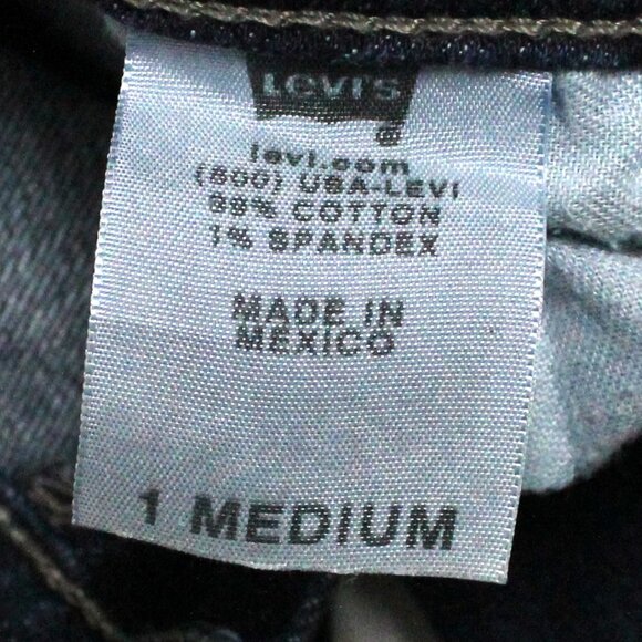 Junior Women's Size 1 Medium Levi's 524 Too Super Low Skinny Leg Jeans - Picture 6 of 14